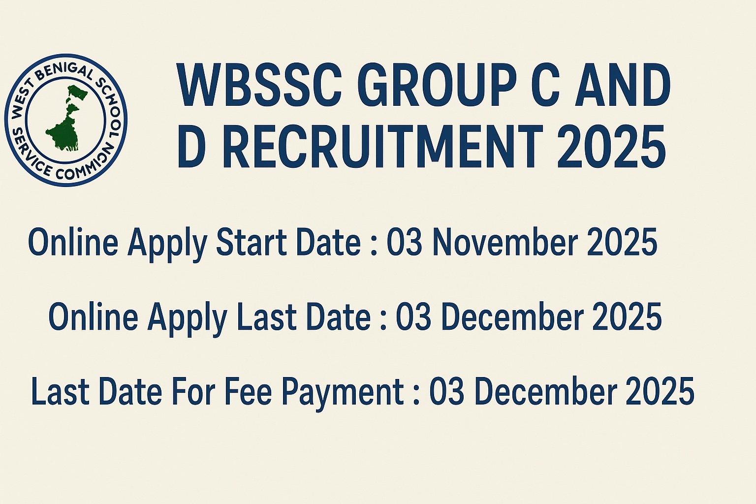 Read more about the article WBSSC Group C and D Recruitment 2025
