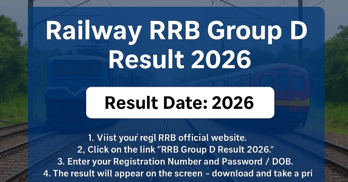 Read more about the article Railway RRB Group D Result 2026