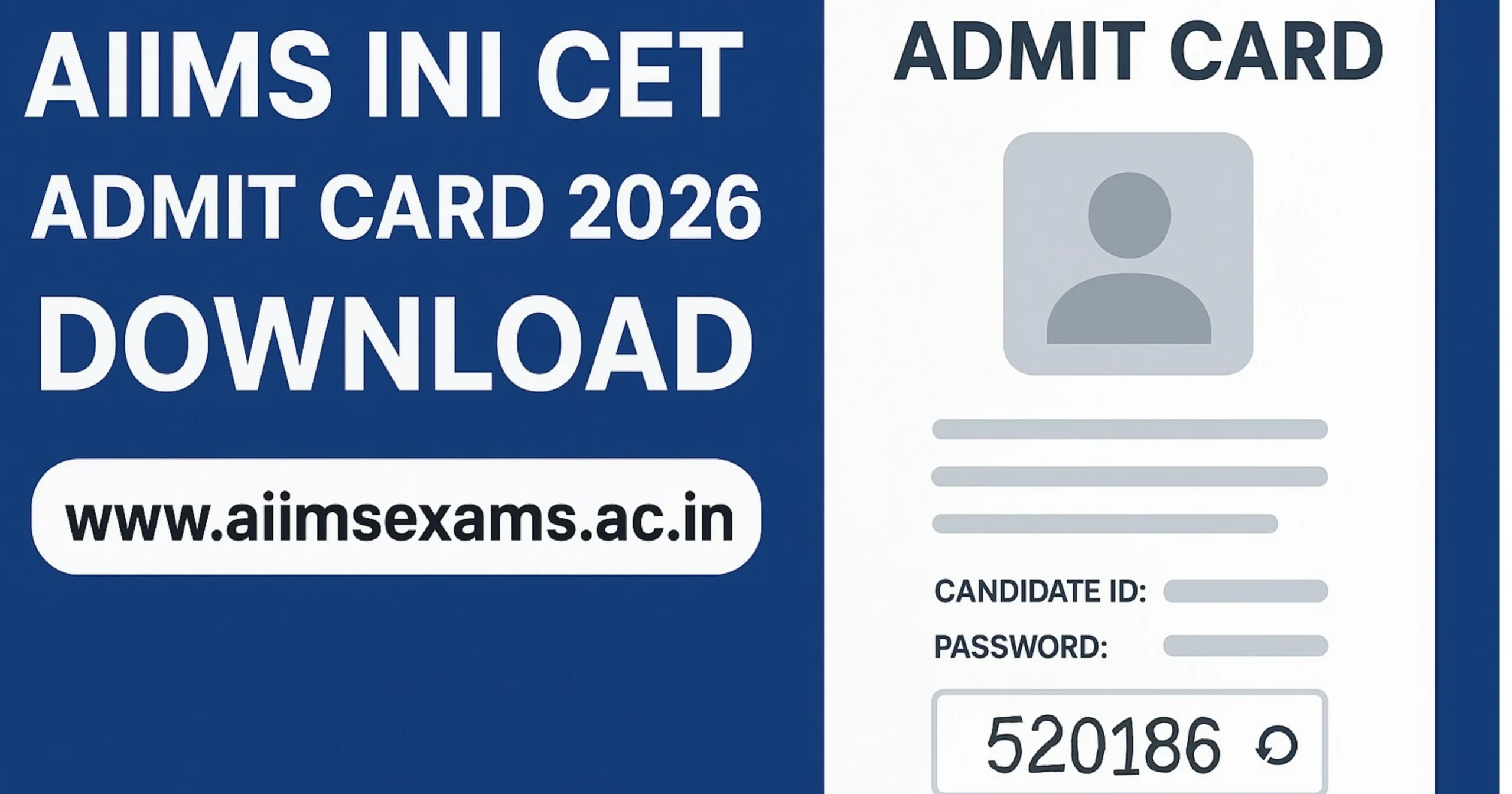 Read more about the article aiims inicet admit card download 2026