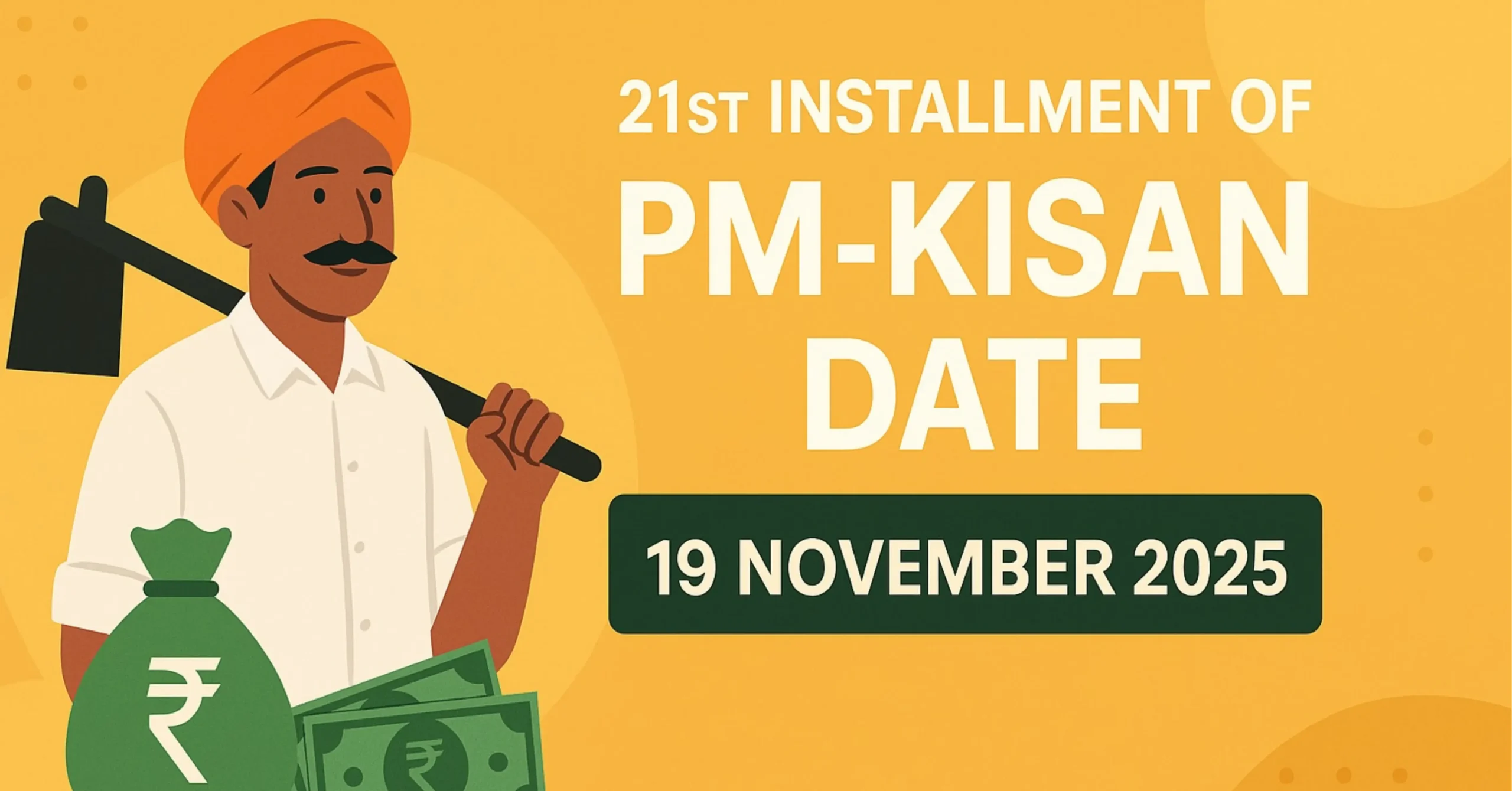 Read more about the article 21 pm kisan installment date 2025