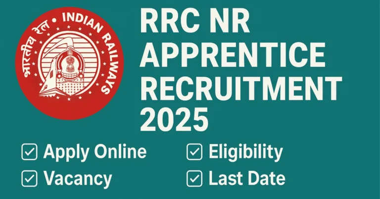 Read more about the article RRC NR Apprentice Recruitment 2025: Apply for 4116+ Posts