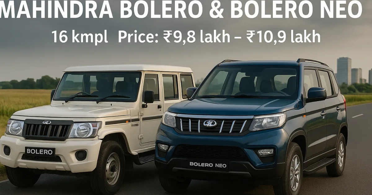 Mahindra Bolero and Bolero Neo