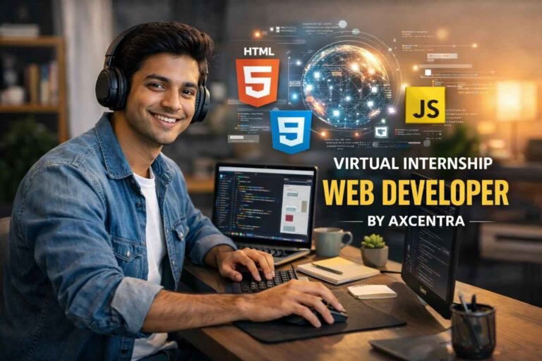 Read more about the article Web Developer Internship 2026 (Virtual) – Axcentra Hiring Interns Pan India