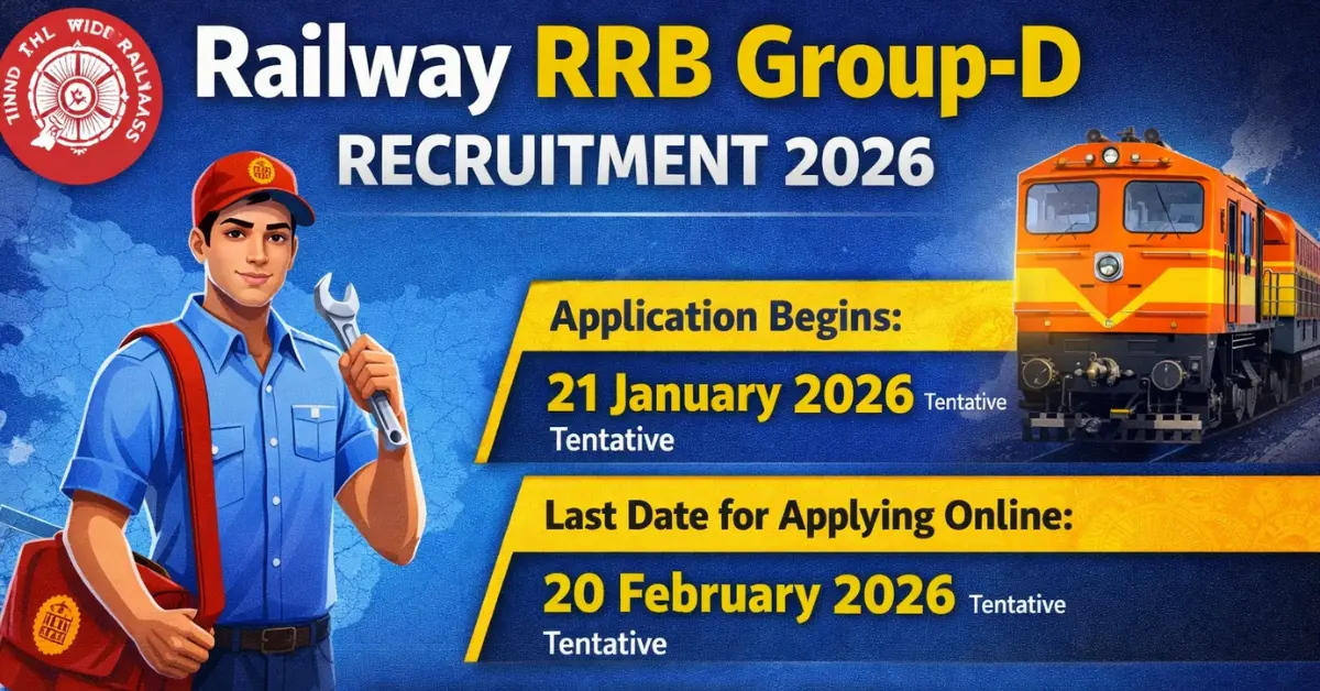 Read more about the article Railway RRB Group-D Recruitment 2026