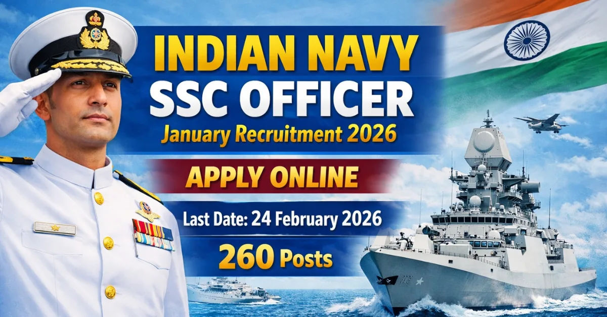 Indian Navy SSC Officer January Recruitment 2026