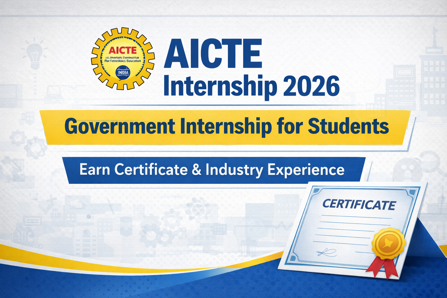 AICTE Internship 2026: Government Internship with Certificate
