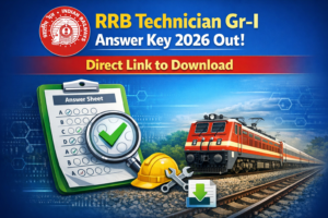 Read more about the article RRB Technician Answer Key 2026 Out: Download Gr-I & Gr-III PDF