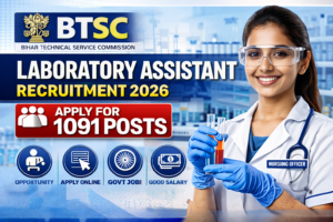 BTSC Laboratory Assistant Recruitment 2026: Apply for 1091 Posts