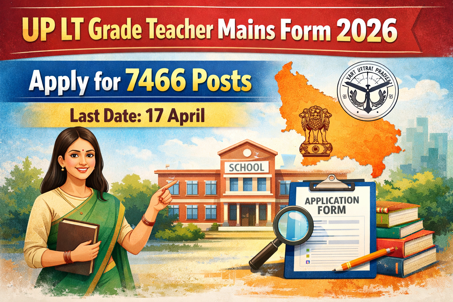 Read more about the article UP LT Grade Teacher Mains Form 2026: Last Date 17 April